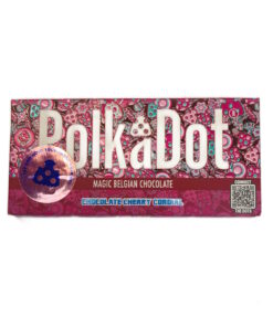 Polkadot chocolate cherry cordial - psilocybin infused chocolate bar