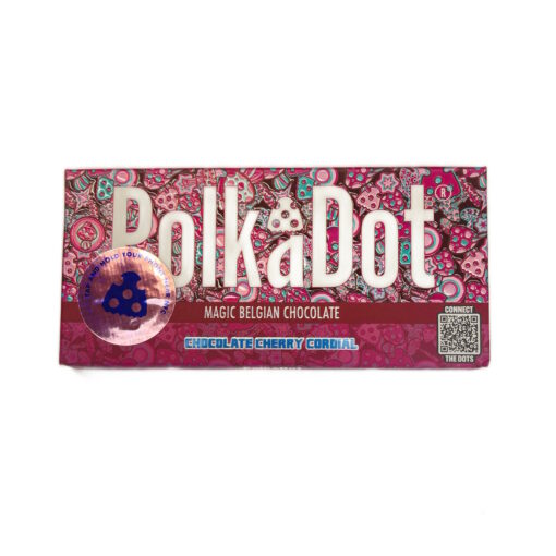 Polkadot chocolate cherry cordial - psilocybin infused chocolate bar